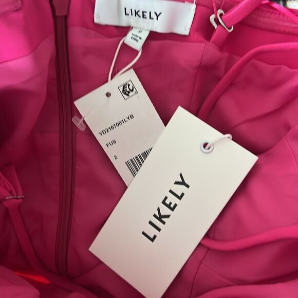 LIKELY Capri Mini Dress in Fuchsia, Size 2 - Picture 8 of 9